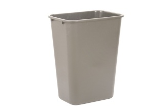 Beige 10 Gal. Rectangular Wastebasket
